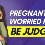 Text overlay on image: Pregnant & Worried I'll Be Judged. Problem Pregnancy Center - Southfield, Michigan.
