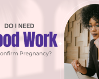 Black woman in glasses working at a laptop, appearing focused — researching whether she needs blood work to confirm pregnancy near Southfield, MI.