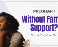 Pregnant woman seeking support and free resources during an unplanned pregnancy.