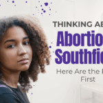 Thoughtful young woman considering an abortion in Southfield