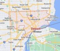 Map displaying West Detroit, Michigan - Explore your options before contacting nearby abortion clinics close to you to make an informed choice.